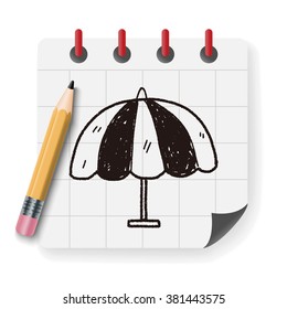 umbrella doodle drawing