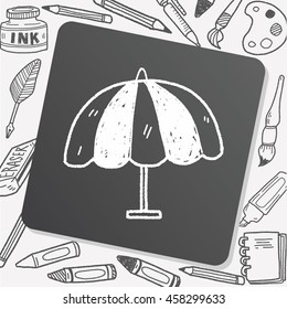 umbrella doodle drawing