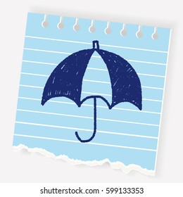 umbrella doodle drawing