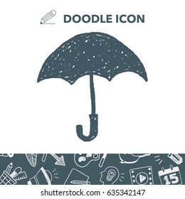 umbrella doodle drawing
