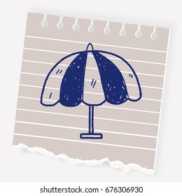 umbrella doodle drawing