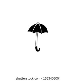 umbrella doodle icon vector hand drawing 