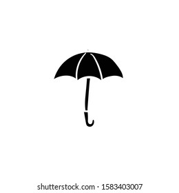 umbrella doodle icon vector hand drawing 