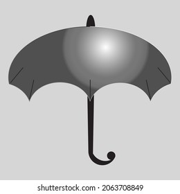 umbrella drawn in vector. two layers.