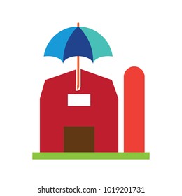Umbrella Farm Logo Icon Design