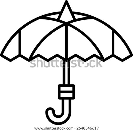 Umbrella Filled Style Icon Design