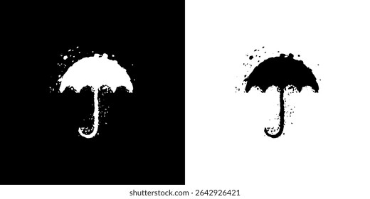 Guarda-chuva de imagens de vetor de flocos