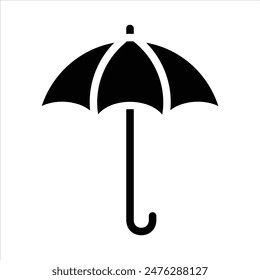 umbrella in flat design style