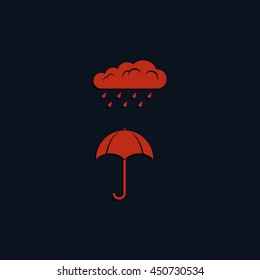 Umbrella flat icon.