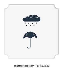 Umbrella flat icon.