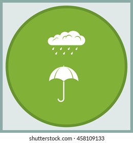 Umbrella flat icon.