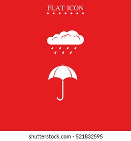 Umbrella Flat Icon.