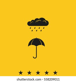 Umbrella flat icon.