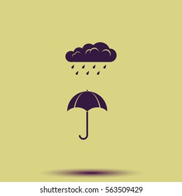 Umbrella flat icon.