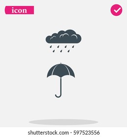 Umbrella flat icon.