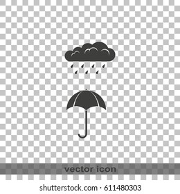 Umbrella flat icon.