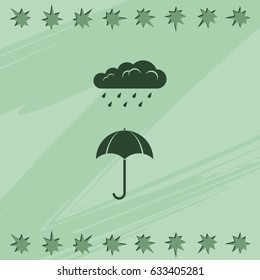 Umbrella flat icon.