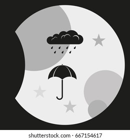 Umbrella flat icon.