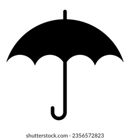 Umbrella flat icon isolated on white background 