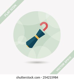 umbrella flat icon with long shadow