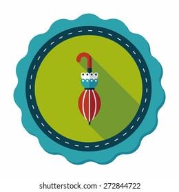 umbrella flat icon with long shadow,eps10