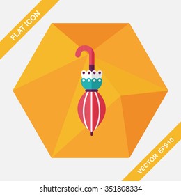 umbrella flat icon with long shadow,eps10