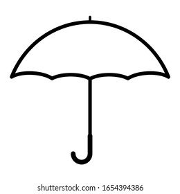 Umbrella flat icon vector design isolated on white background. Rain drop protection