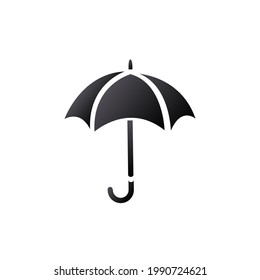 Umbrella flat vector icon isolated on white background