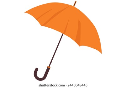 Umbrella Flat Vector Illustration, Cartoon umbrella icon, Colorful Open Umbrella Vector.