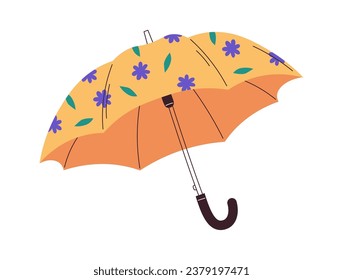 Regenschirm mit Blumenmuster-Vektorgrafik