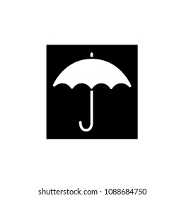 umbrella - fragile icon vector