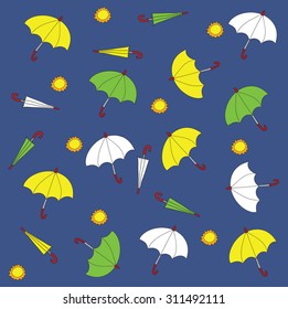 umbrella freehand drawing pattern background