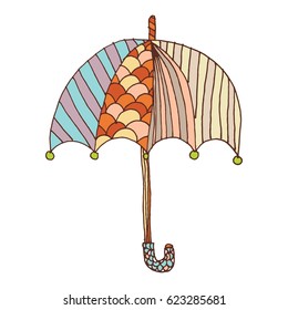 Umbrella Freehand Vector