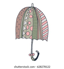 Umbrella Freehand Vector