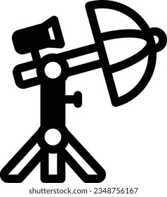 Umbrella Glyph Icon - Single Icon, Vector