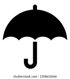 Umbrella glyph icon vector