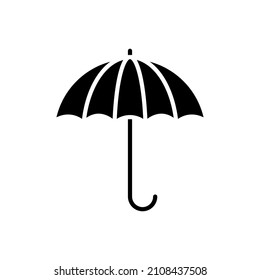 umbrella glyph icon vector isolated on white background
