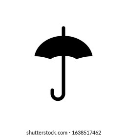 umbrella glyph vector icon - ui icon vector