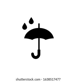 umbrella glyph vector icon - ui icon vector