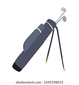 umbrella golf bag cartoon. rangefinder divot, tool marker, hat socks umbrella golf bag sign. isolated symbol vector illustration