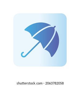 umbrella gradient icon isolated on white background

