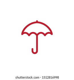 Umbrella graphic design template vector isolated illustration