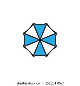 Umbrella graphic design template vector isolated illustration