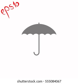 Umbrella grey icon.