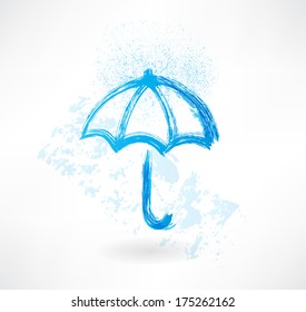 umbrella grunge icon