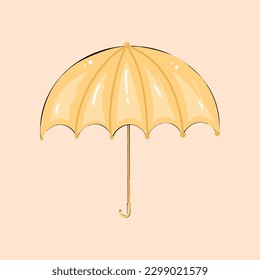 ilustración vectorial dibujada a mano de paraguas