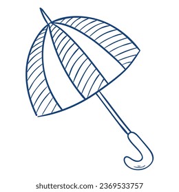 Umbrella. Hand drawn vector illustration