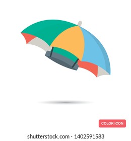 Umbrella headdress color flat icon for web and mobile design