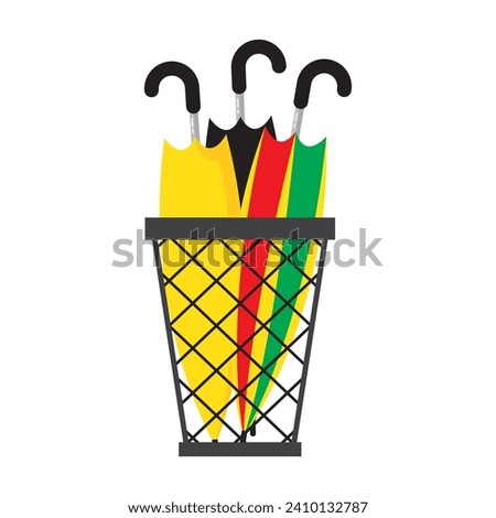Umbrella Holder Vector Design, Icon and Graphic Design