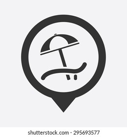 Umbrella icon. 